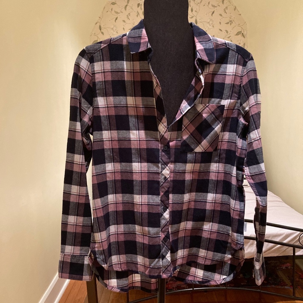 Pink Plaid Orvis Flannel New With Tags